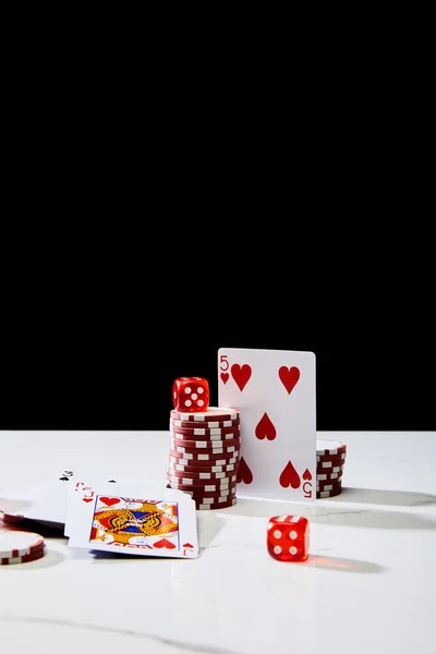 Card game interface showing betting layout, live dealer feed, and game information display